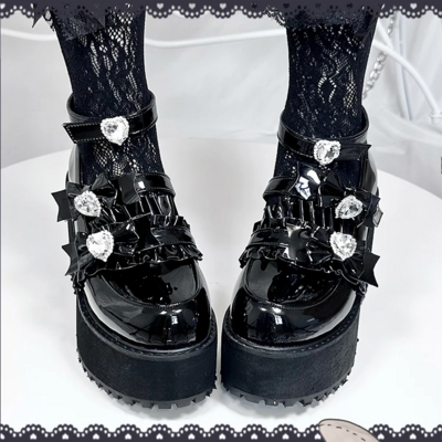 Kawaii JK Uniform Platform High Heels Shoes