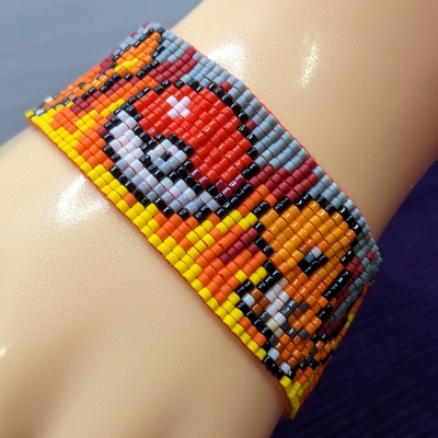 Pixel bracelet - fiery salamander - Thumbnail 4