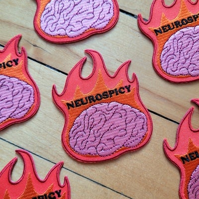 Neurospicy 3" iron-on patch