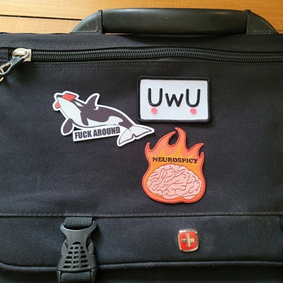 Neurospicy 3" iron-on patch