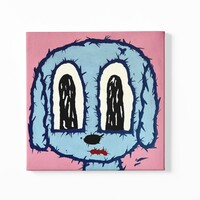 🐶 Diptych Painting "Glow in the dark eyes" by Celipe Perroloco - Thumbnail 8