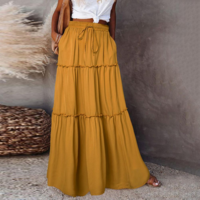 Vintage Boho Ruffle Pleated Skirts - Thumbnail 3