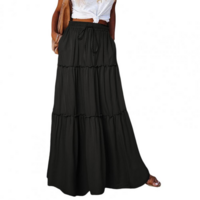 Vintage Boho Ruffle Pleated Skirts - Thumbnail 5