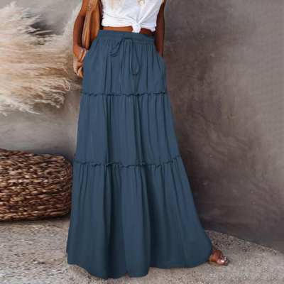Vintage Boho Ruffle Pleated Skirts
