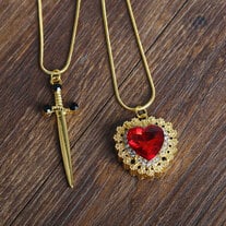 Heart Sword Necklace