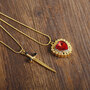 Heart Sword Necklace-1