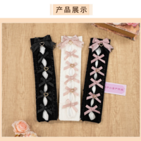 JK Kawaii Lace Stockings Bow Knot Socks - Thumbnail 7