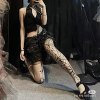 Gothic Punk Spider Web Stockings - Thumbnail 7