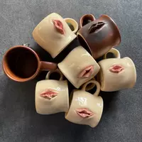 Espresso cups 160 ml. handmade ceramic stylish gift - Thumbnail 6