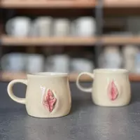 Espresso cups 160 ml. handmade ceramic stylish gift - Thumbnail 7