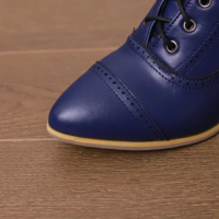 British Style Lace up Ankle Boots - Thumbnail 2