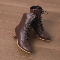British Style Lace up Ankle Boots - Thumbnail 7