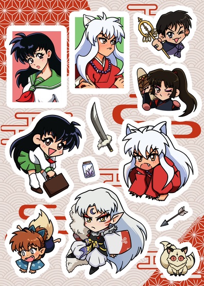 Inuyasha Sticker Sheet 