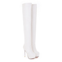 Women's over the knee boots high heel boots knight pole dance boots 3 colors - Thumbnail 4