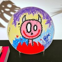 Ceramic Plate "PINK DEMON" by CELIPE PERROLOCO  - Thumbnail 3