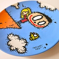 Ceramic Plate "Flying Lessons II"  by CELIPE PERROLOCO  - Thumbnail 1