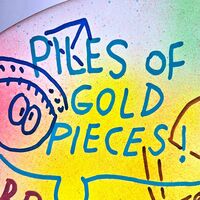 Ceramic Plate: "PILES OF GOLD" by JUDAS ARRIETA - Thumbnail 5
