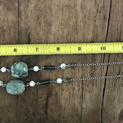 Snowy mountain forest necklace 