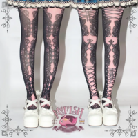 Kawaii Victorian Princess Pantyhose Stockings - Thumbnail 2