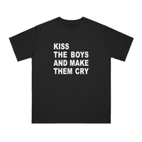 Free Shipping-KISS THE BOYS AND MAKE THEM CRY TEE - Thumbnail 2