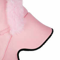 Furry Fur Lace Up Platform Knee Hight Boots In PINK - Thumbnail 3