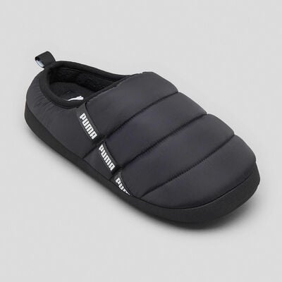 Puma black scuff slippers