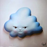 Set Ceramic Tile "Duality in Blue: Imaginary Creatures" by Clementine Bal - Thumbnail 2