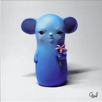 Set Ceramic Tile "Duality in Blue: Imaginary Creatures" by Clementine Bal - Thumbnail 1