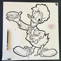 RONALD MCDONALD DUCK ink art - Thumbnail 1