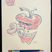ROTTEN APPLE pencil artwork - Thumbnail 1