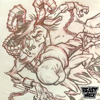 SANTA VS KRAMPUS '21 FINAL PENCIL or ROUGH art - Thumbnail 4