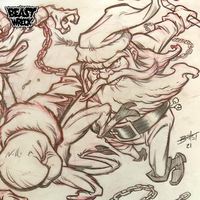 SANTA VS KRAMPUS '21 FINAL PENCIL or ROUGH art - Thumbnail 5