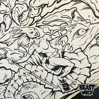 SEA-MONKEY BATTLE ink art - Thumbnail 2