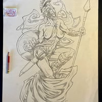 SHE-SPARTAN pencil artwork - Thumbnail 1
