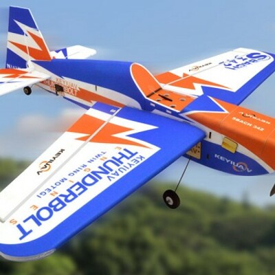 Value hobby 35in keyi-uav sbach 342 arf epp foam rc electric airplane kit