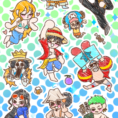 One piece sticker sheet