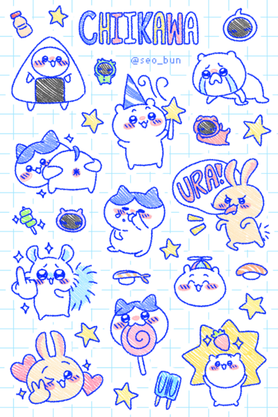 Chiikawa Sticker Sheet