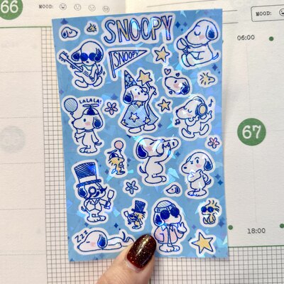 Snoopy sticker sheet