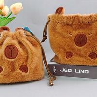 Plush Capybara Drawstring Bag - Thumbnail 1