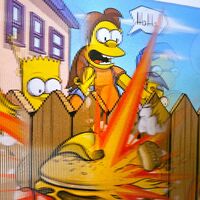  A3 LENTICULAR 2 Images Changes as You Move! by Dhani Barragan CAUTION WITH THE CHEESEBURGER"  - Thumbnail 5