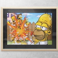  A3 LENTICULAR 2 Images Changes as You Move! by Dhani Barragan CAUTION WITH THE CHEESEBURGER"  - Thumbnail 7