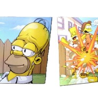  A3 LENTICULAR 2 Images Changes as You Move! by Dhani Barragan CAUTION WITH THE CHEESEBURGER"  - Thumbnail 1