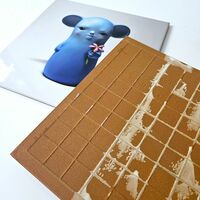 Set Ceramic Tile "Duality in Blue: Imaginary Creatures" by Clementine Bal - Thumbnail 5