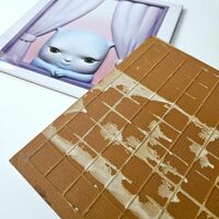 Set Ceramic Tile "Looking at the World: Two Curious Creatures" by Clementine Bal - Thumbnail 5