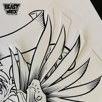 STEAMPUNK ZOMBIE ink artwork - Thumbnail 6