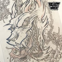 SWEETEST TONGUE/SHARPEST TOOTH pencil art (2 OPTIONS) - Thumbnail 1