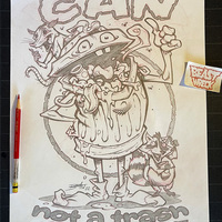 BE A TRASH CAN pencil artwork - Thumbnail 1