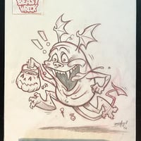 TRICK OR TREAT MONSTER pencil art - Thumbnail 1
