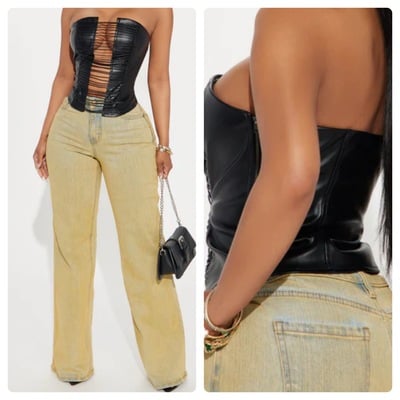 Faux cutout corset-td