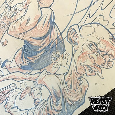 Ugly stick pencil artwork